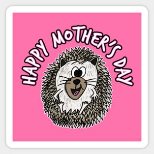 Mother's Day Hedgehog Mothering Sunday Sticker